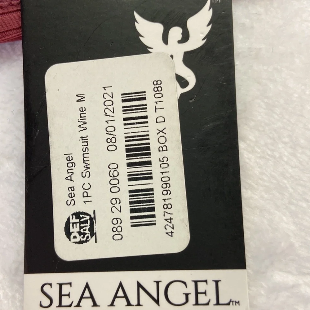 Sea Angel Wine One-Piece Swimsuit NWT Size M